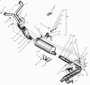 Крепление глушителя и вспомогательного тормоза МАЗ-53366