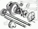 Дифференциал и полуоси заднего (среднего) моста
