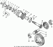 Валы и шестерни редуктора заднего (среднего) моста