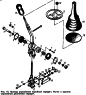 Привод управления коробкой передач. Рычаг с краном управления делителем передач