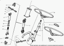 Колесо рулевое, вал карданный и колонка управления рулевого