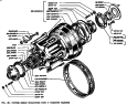 Ступицы задних бездисковых колес и тормозные барабаны
