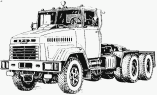 Общий вид автомобиля КрАЗ-6443, КрАЗ-644301