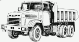 Общий вид автомобиля КрАЗ-65032, КрАЗ-650321