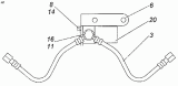 Клапан с кронштейном и трубкой