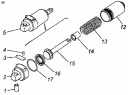Цилиндр выключения подачи топлива пневматический