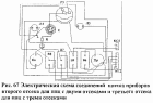 Электрическая схема соединений щитка приборов второго отсека для ППЦ с двумя отсеками и третьего отсека для ППЦ с тремя отсеками
