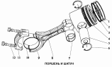Поршень и шатун
