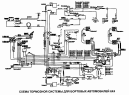 Схема тормозной системы для бортовых автомобилей 6x4