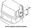Ручка задней панели кабины