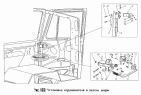 Установка ограничителя и петель двери