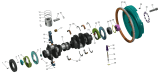 Коленвал, поршень, шатун и маховик