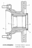 Ступица колеса с диском тормоза в сборе 4308-3103010