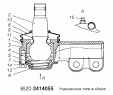 Наконечник тяги в сборе 6520-3414055, 6520-3414059
