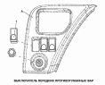 Выключатель передних противотуманных фар