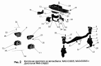 Крепление двигателя на автомобилях МАЗ-533605, МАЗ-630305 с двигателем ЯМЗ-238ДЕ2