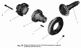 Редуктор среднего моста. Шестерни ведущая и ведомая (комплект для запчастей)