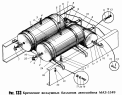 Крепление воздушных баллонов МАЗ-5549