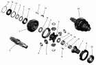 Редуктор среднего моста. Дифференциал межосевой