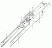 Рама шасси 6x4 тягач