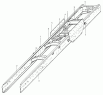 Рама шасси 6x4 грузовик