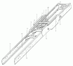 Рама шасси 8x4 тягач