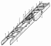 Рама шасси 6x4 грузовик