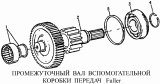 Промежуточный вал вспомогательной передачи коробки передач Fuller