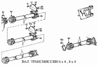 Вал трансмиссии 6x4, 8x4