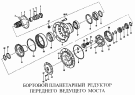 Бортовой планетарный редуктор переднего ведущего моста STEYR