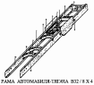Рама бортового автомобиля В32 / 8x4