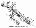 Тормоз заднего моста HOWO