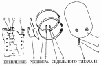 Крепление ресивера седельного тягача II