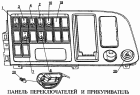 Панель переключателей и прикуриватель