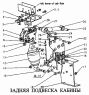 Задняя подвеска кабины