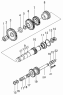 Вторичный вал и вал заднего хода/Countershaft,Reverse Speed Shaft and Gear
