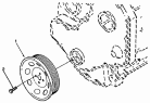 Шкив коленвала/Pulley,crankshaft
