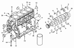 Блок цилиндров, вал коленчатый/Block,Engine