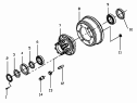 Задняя ступица и тормозной барабан/Rear Wheel Hub and Brake Drum