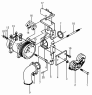 Натяжитель, компрессор кондиционера/Tensioner, A/C Compressor, Water Inlet Pipe and Installation Bracket