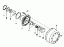 Передняя ступица и тормозной барабан 3103A4-ZD10