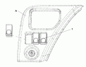 Заглушка клавишных включателей на щитке 3751Y-C0100