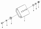 Передняя подвеска двигателя 1001B-T0500