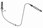 Трос управления акселератором 1108E-T0500