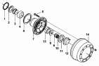 Передняя ступица и тормозной барабан 3103A-T0500