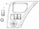 Выключатель передних противотуманных фар 3750T-C0100