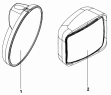 Зеркало нижнего вида 8219A-C0101