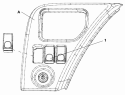 Заглушка клавишных включателей на щитке 3751Y-C0100