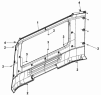 Внутренняя отделка задней панели кабины 5602A-C0200