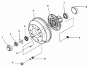 Передняя ступица и тормозной барабан/front hub and brake drum